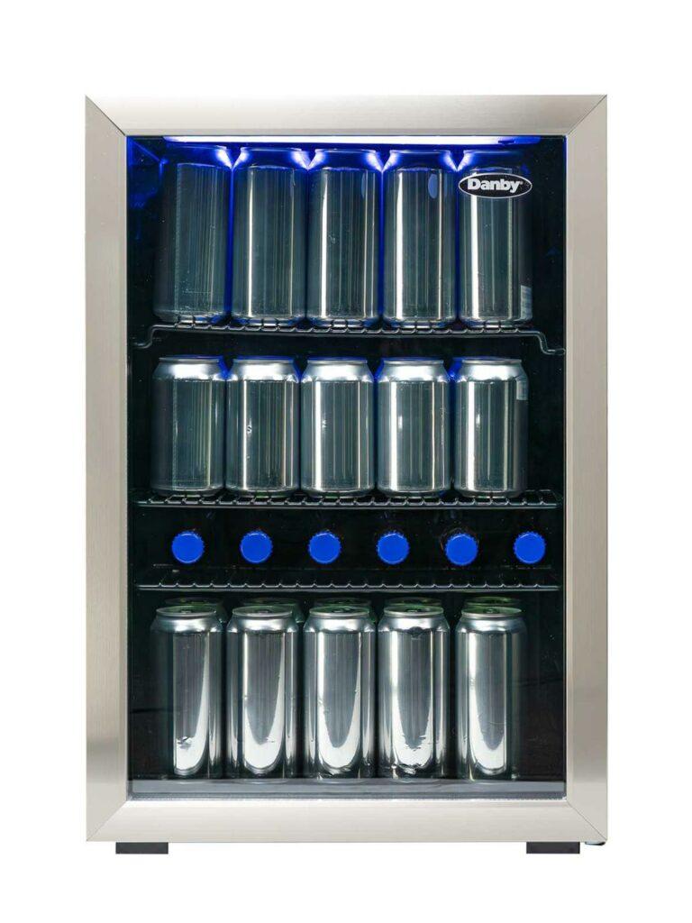 Danby 2.6 cu. ft. Free-Standing Beverage Center in Stainless Steel
