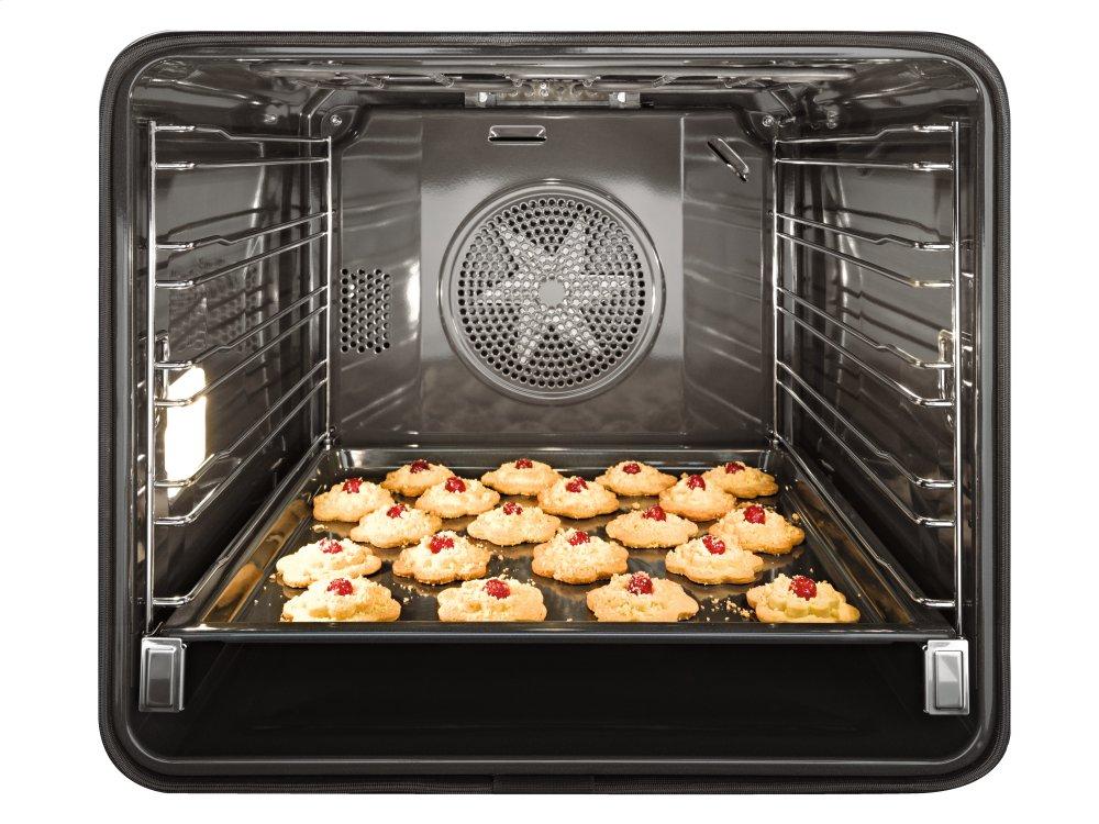H 6560 BP AM - 24 Inch Convection Oven with AirClean catalyzer and Roast probe for precise cooking.
