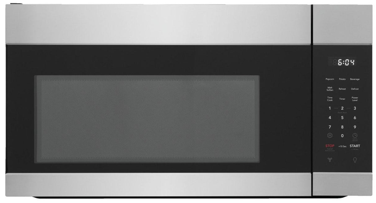 4-Piece Kitchen Appliance Bundle with Top Freezer Refrigerator, Electric Range, Built-In Dishwasher and Over-The-Range Microwave in Stainless Steel