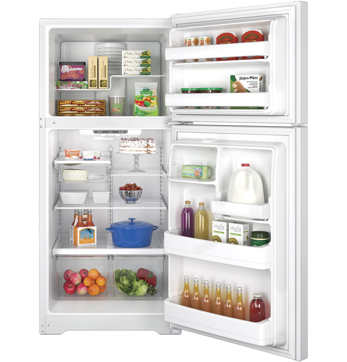 GE® ENERGY STAR® 18.2 Cu. Ft. Top-Freezer Refrigerator