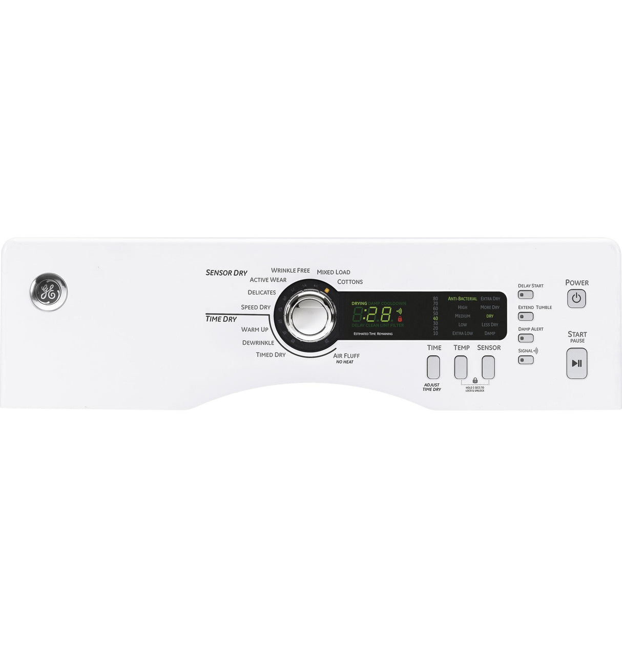 GE® 4.0 cu.ft. Capacity Electric Dryer