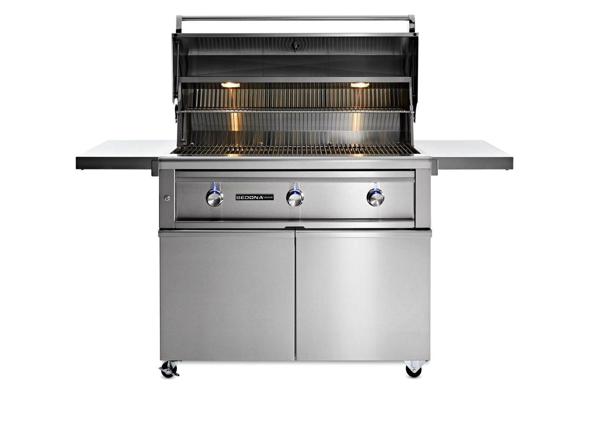 42" SEDONA FREESTANDING GRILL AND CART WITH 1 PROSEAR INFRARED BURNER AND 2 STAINLESS STEEL BURNERS (L701PSF)