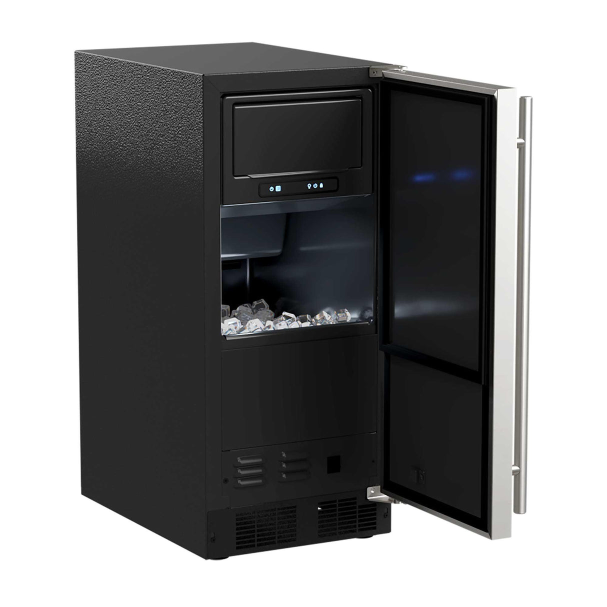15-In Built-In Clear Ice Machine With Arctic White Illuminice with Door Style - Stainless Steel, Door Swing - Right, Pump - Yes