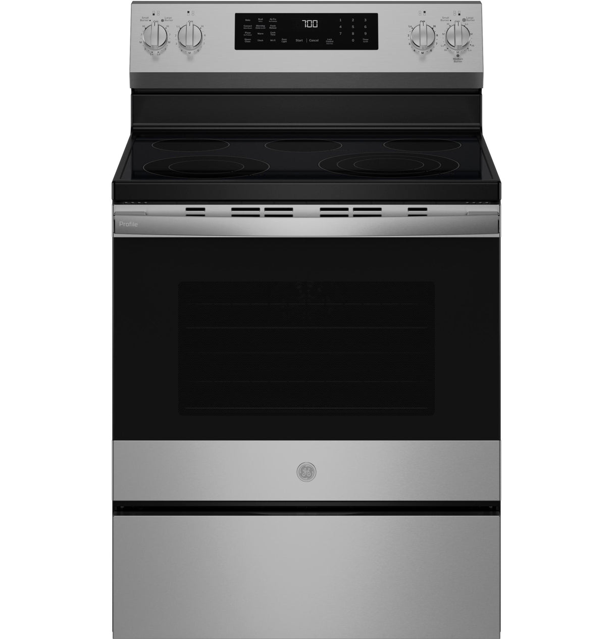 GE Profile™ ENERGY STAR® 30" Smart Free-Standing Electric Convection Range with No Preheat Air Fry and EasyWash™ Oven Tray