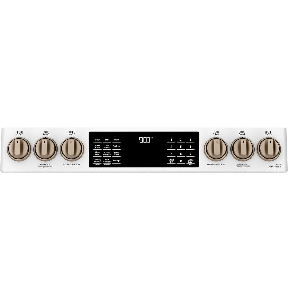 Café™ 30" Smart Slide-In, Front-Control, Dual-Fuel Range with Warming Drawer