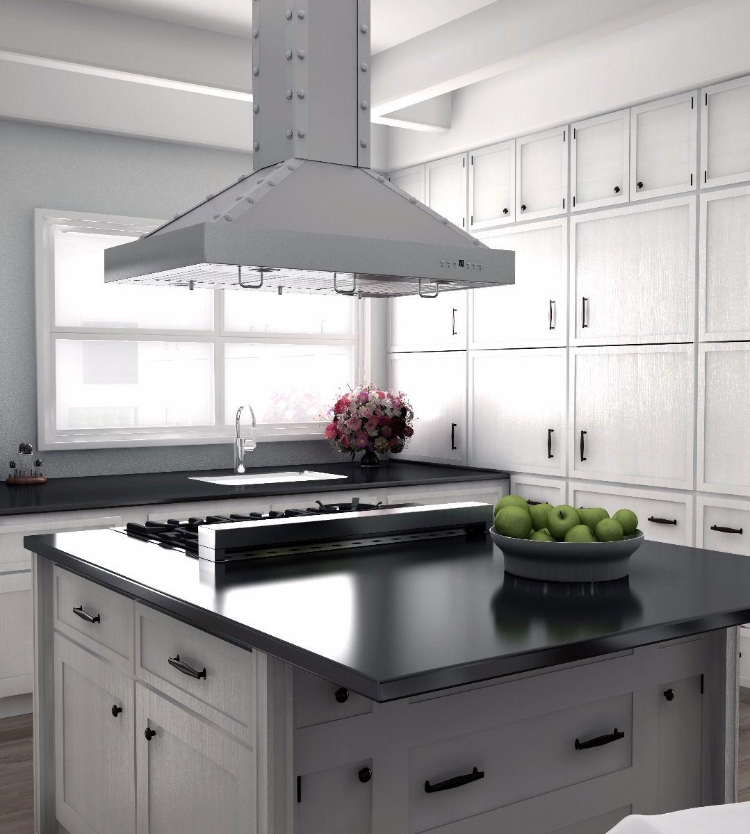 ZLINE 36" Designer Series Stainless Island Range Hood (KB2i-4SSXS-36)