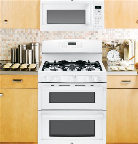 GE® 30" Free-Standing Gas Double Oven Range with Convection