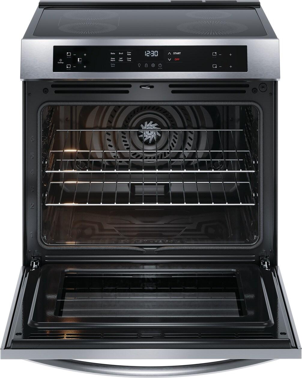 30" Front Control Induction Range with Convection Bake