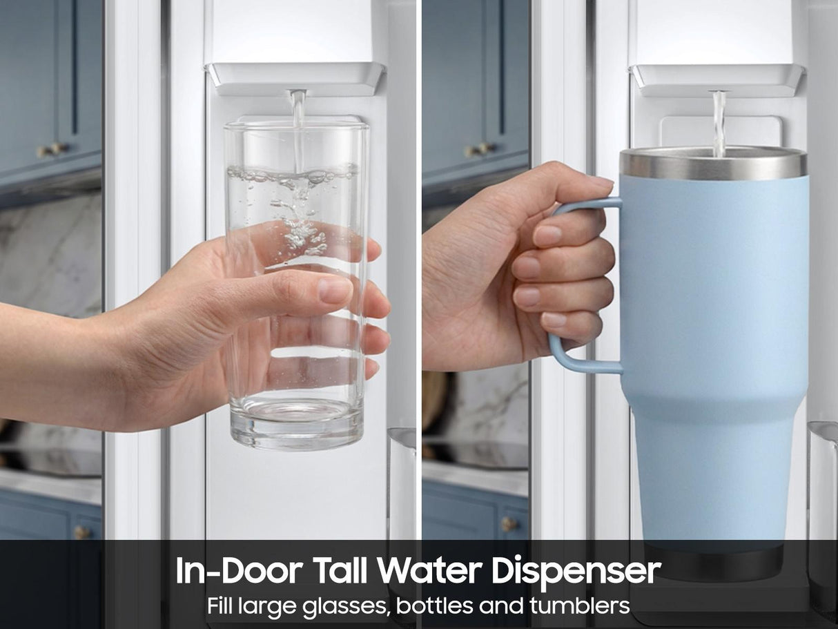 Bespoke AI 3-Door French Door Zero Clearance Fit In-Door Tall Dispenser 30 cu.ft.