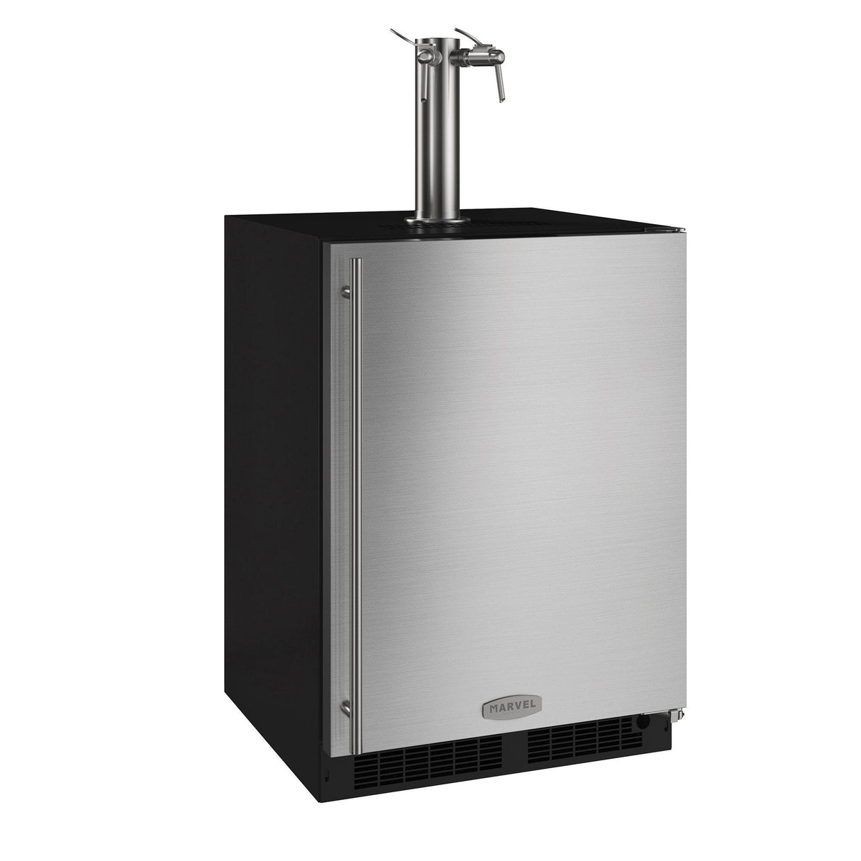 24-In Beverage Dispenser with Door Style - Stainless Steel, Door Swing - Right