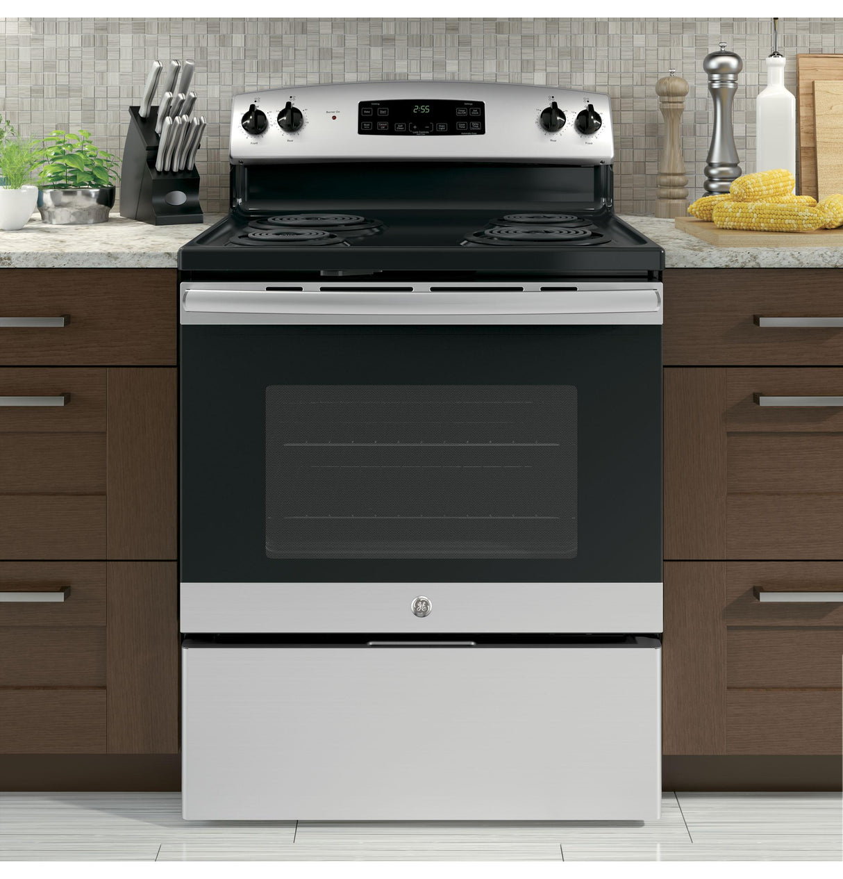 GE® 30" Free-Standing Electric Range