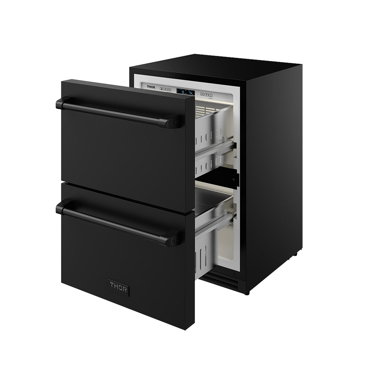 24 Inch Undercounter Built-in / Freestanding Drawer Freezer - Black Gordon Ramsay Series
