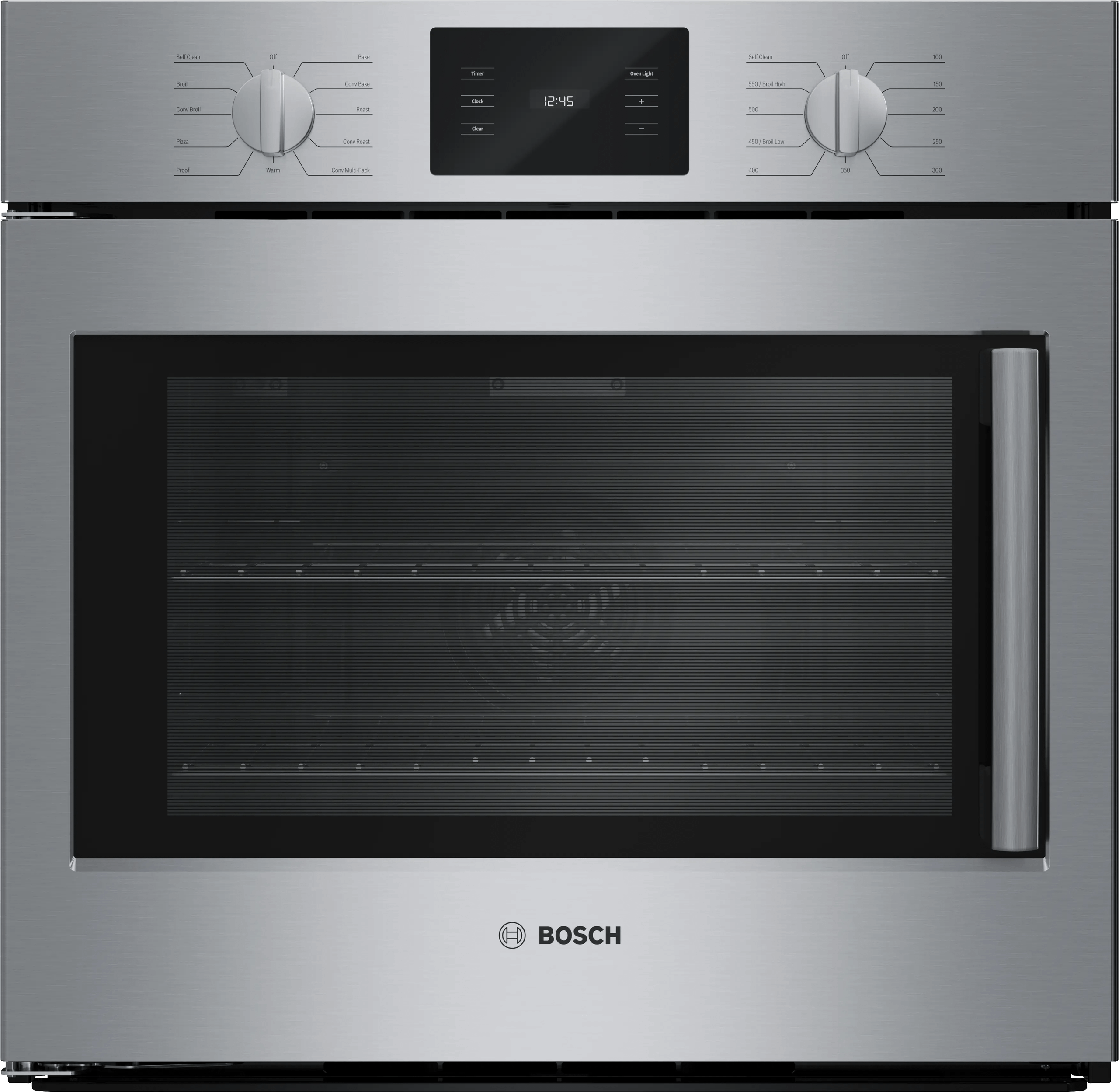 500 Series Single Wall Oven 30" Left SideOpening Door, Stainless Steel