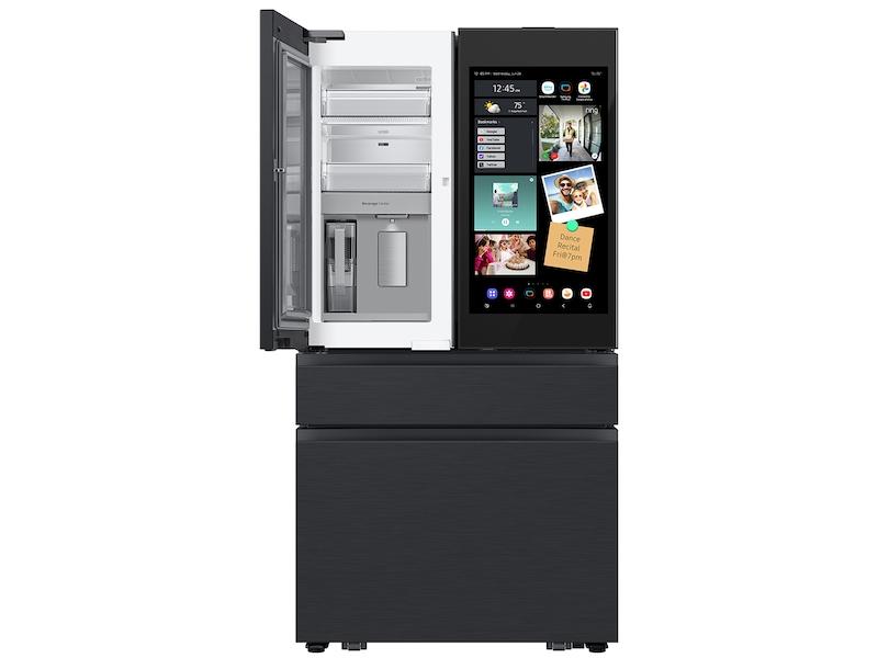 Bespoke 29 cu. ft. 4-Door French Door Refrigerator with AI Family Hub™+ & AI Vision Inside™ in Charcoal Glass and Black/Charcoal