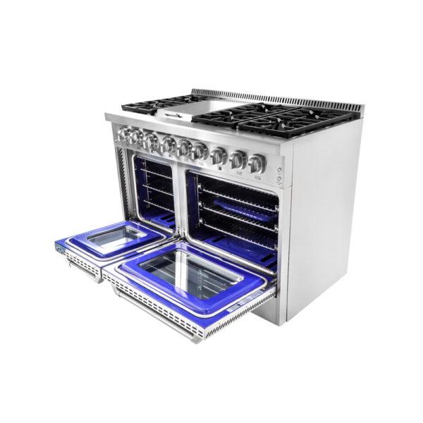 48 Inch Professional Dual Fuel Range In Stainless Steel