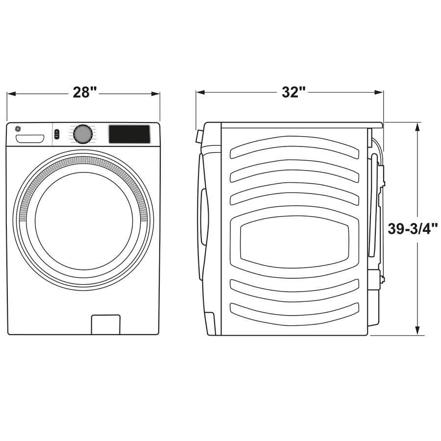 GE® ENERGY STAR® 4.8 cu. ft. Capacity Smart Front Load Steam Washer with SmartDispense™ UltraFresh Vent System with OdorBlock™ and Steam