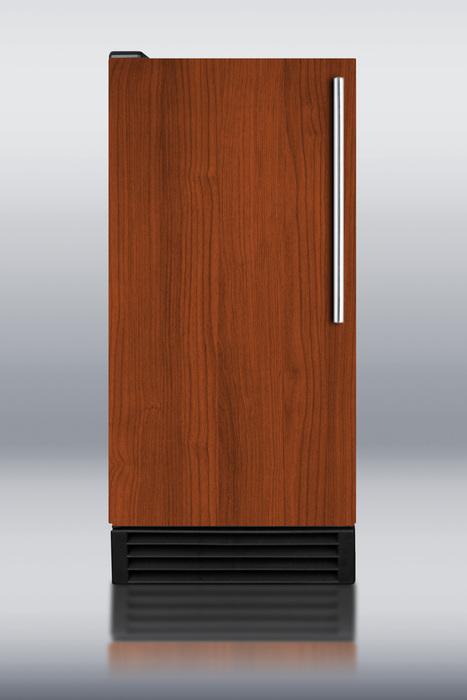 ADA compliant built-in NSF-listed automatic defrost icemaker with integrated door frame to accept full overlay panels