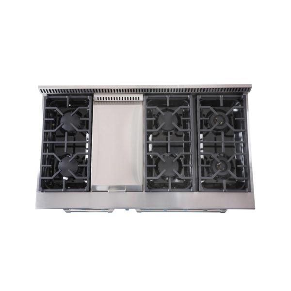 48 Inch Professional Dual Fuel Range In Stainless Steel