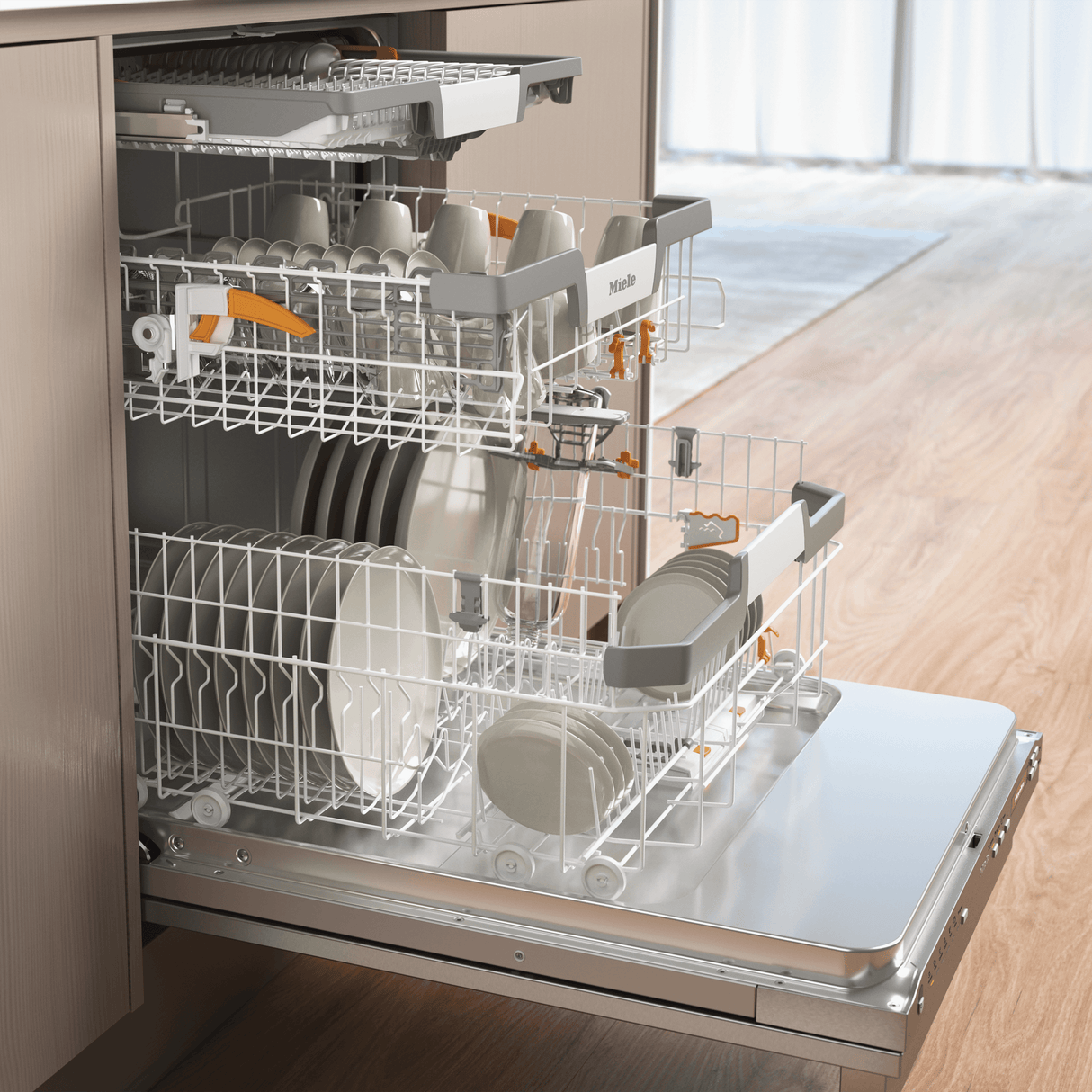 G 7266 SCVi SF Stainless Steel. - Fully-integrated, full-size dishwasher with 3D MultiFlex Tray for maximum convenience.