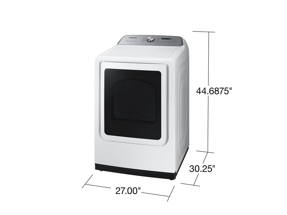 7.4 cu. ft. Smart Gas Dryer with Steam Sanitize+ in White