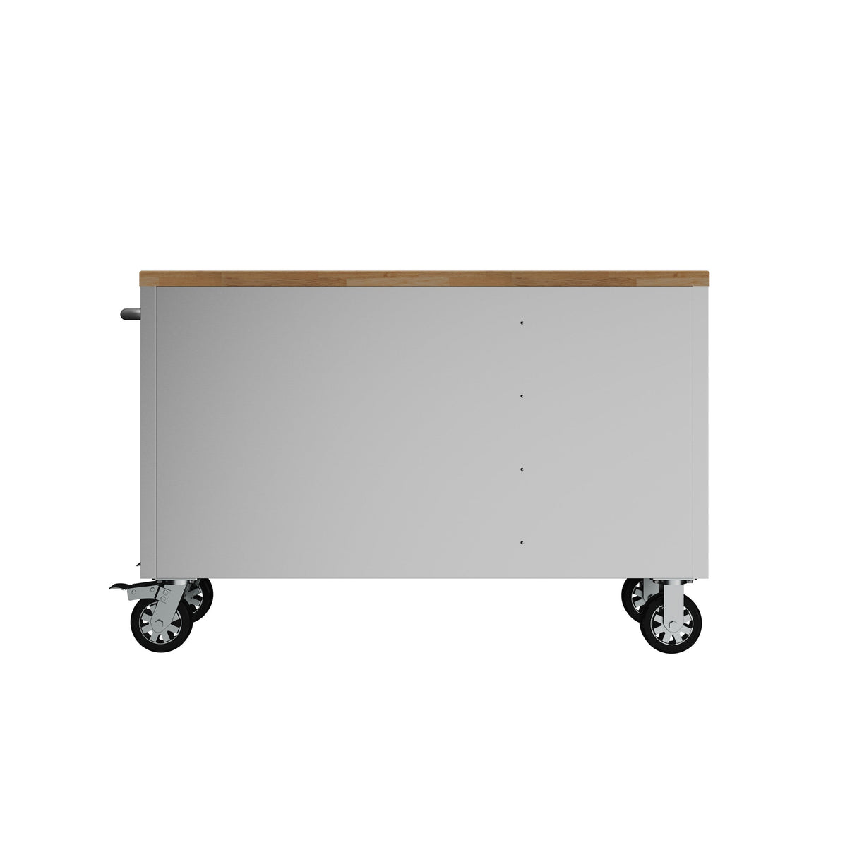 55 Inch 10-drawer Mobile Work Bench In Stainless Steel