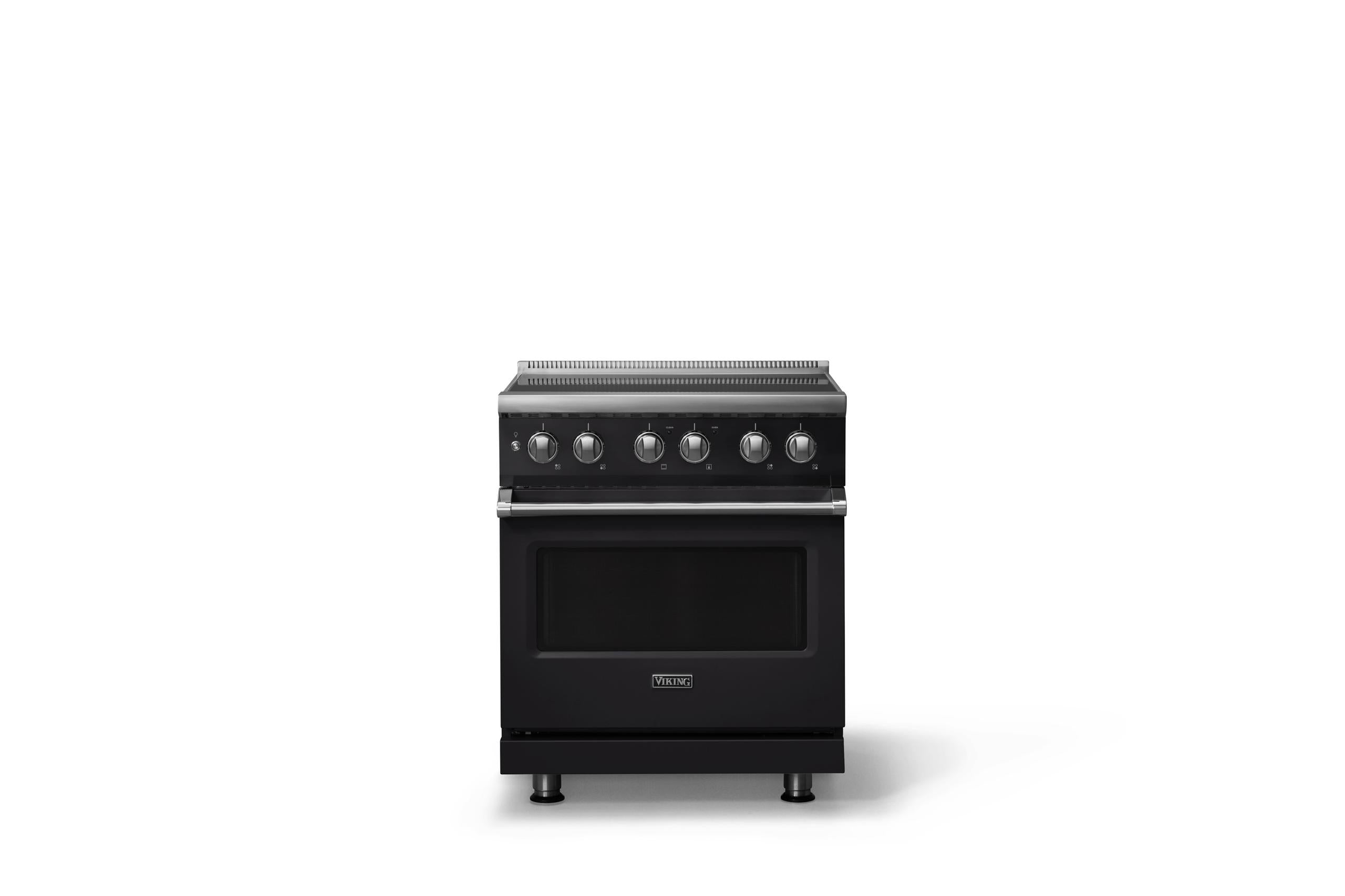30"W. Induction Range (Finish: Onyx, Trim: Polished Chrome)