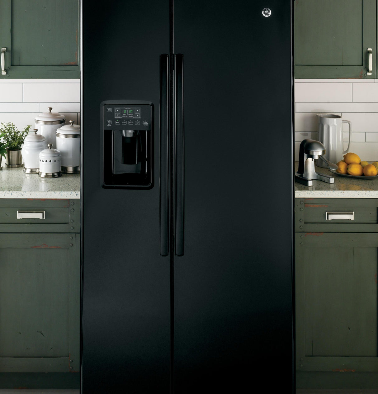 GE® ENERGY STAR® 25.3 Cu. Ft. Side-By-Side Refrigerator