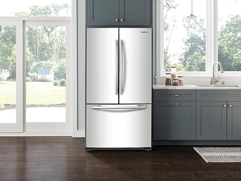 18 cu. ft. Counter Depth French Door Refrigerator in White