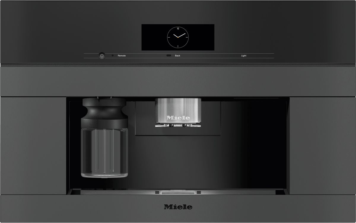 CVA 7875 Obsidian Black matte - Built-in coffee machine with DirectWater Perfectly combinable design with CoffeeSelect + AutoDescale for highest demands.