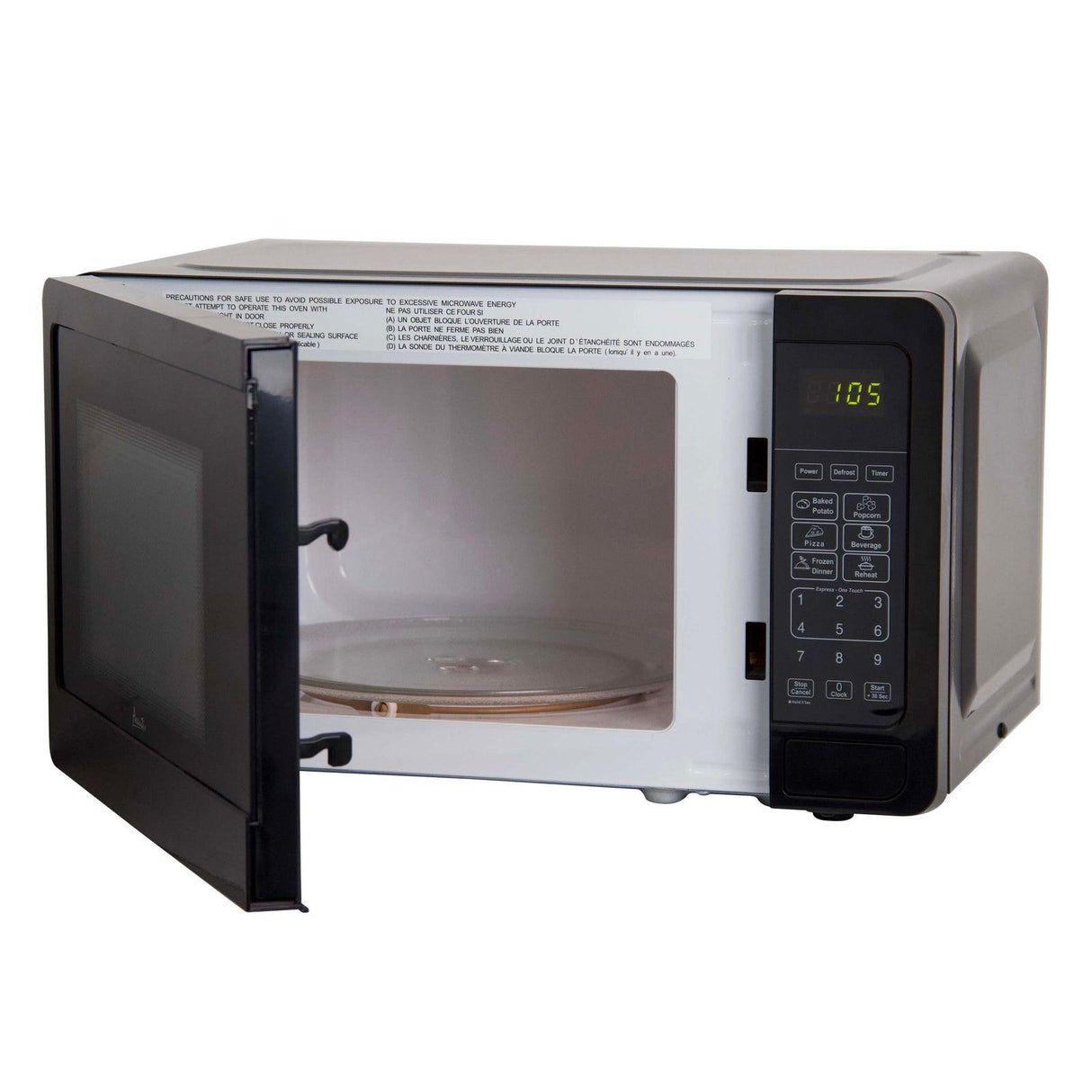 Avanti Countertop Microwave Oven, 0.7 cu. ft. - Stainless Steel