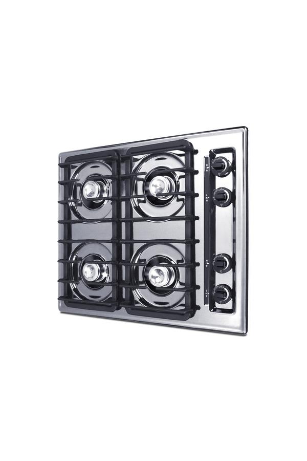 24" Wide 4-burner Gas Cooktop