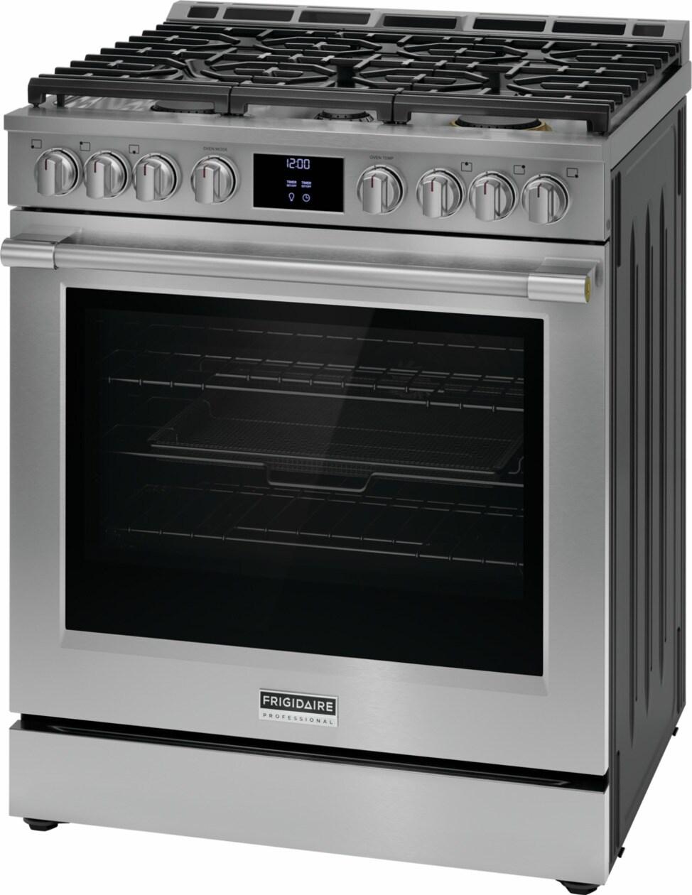 30" Gas Range with No Preheat and Air Fry