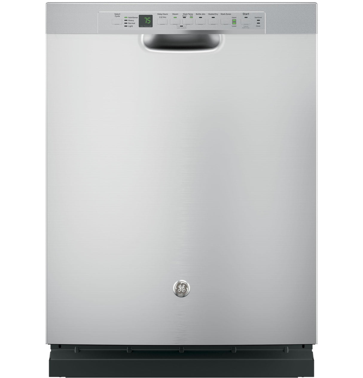 GE® Stainless Steel Interior Dishwasher with Front Controls
