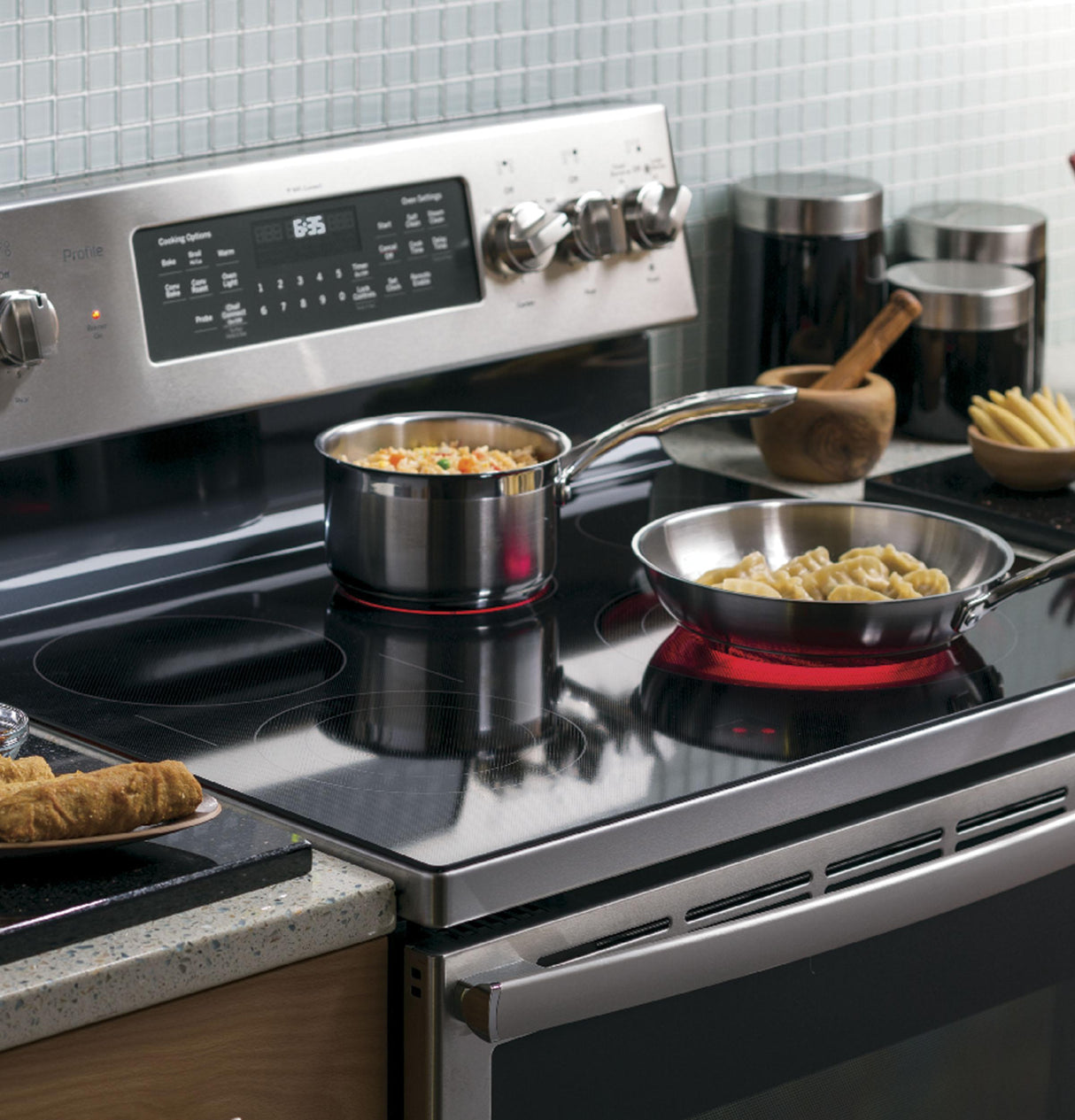 GE Profile™ 30" Smart Free-Standing Electric Convection Range
