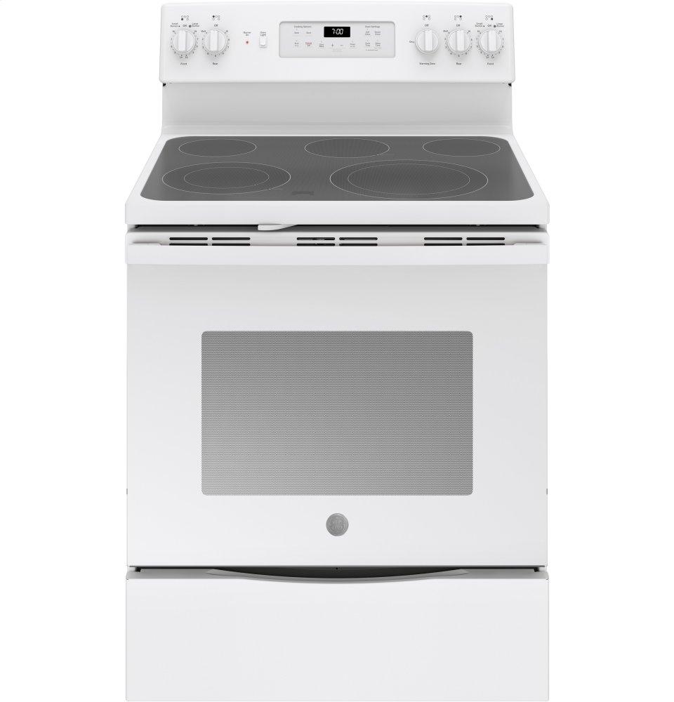 GE® 30" Free-Standing Electric Convection Range