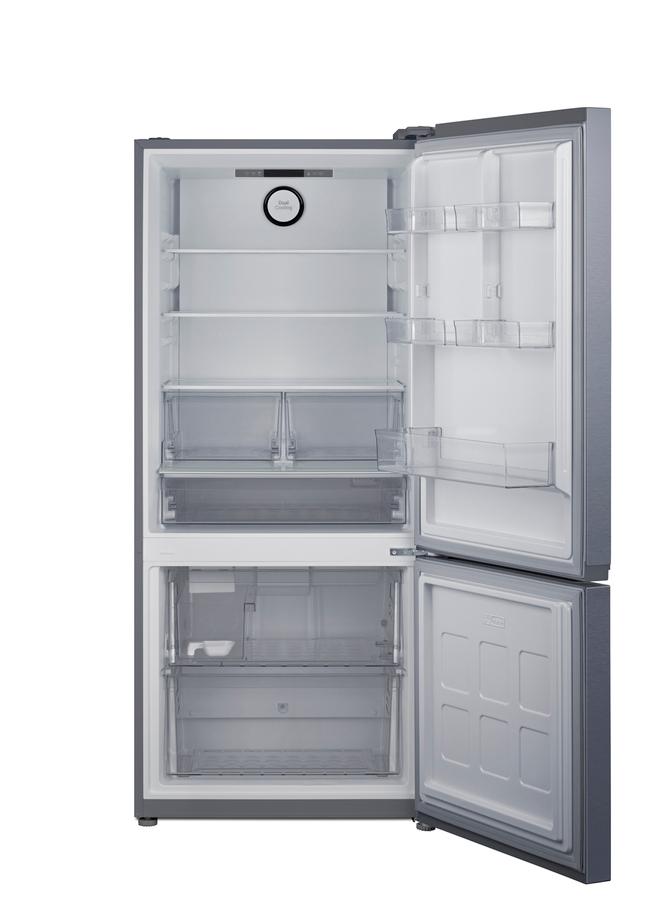 30" Wide Bottom Freezer Refrigerator With Icemaker, Counter Depth
