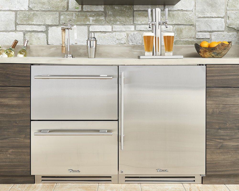 24 Inch Single Tap Overlay Panel Door Right Hinge Undercounter Beverage Dispenser