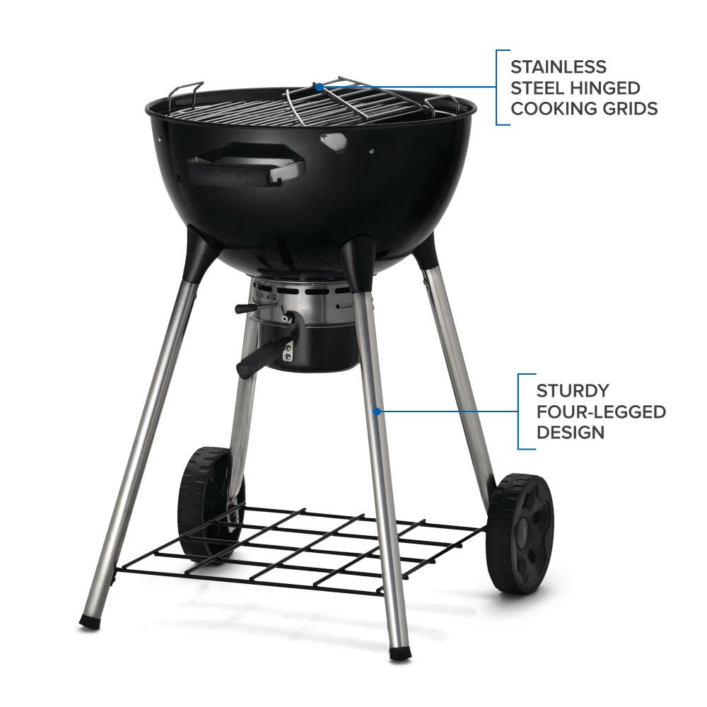 Premium 18 Charcoal Kettle 18-inch Kettle Grill , Charcoal, Black