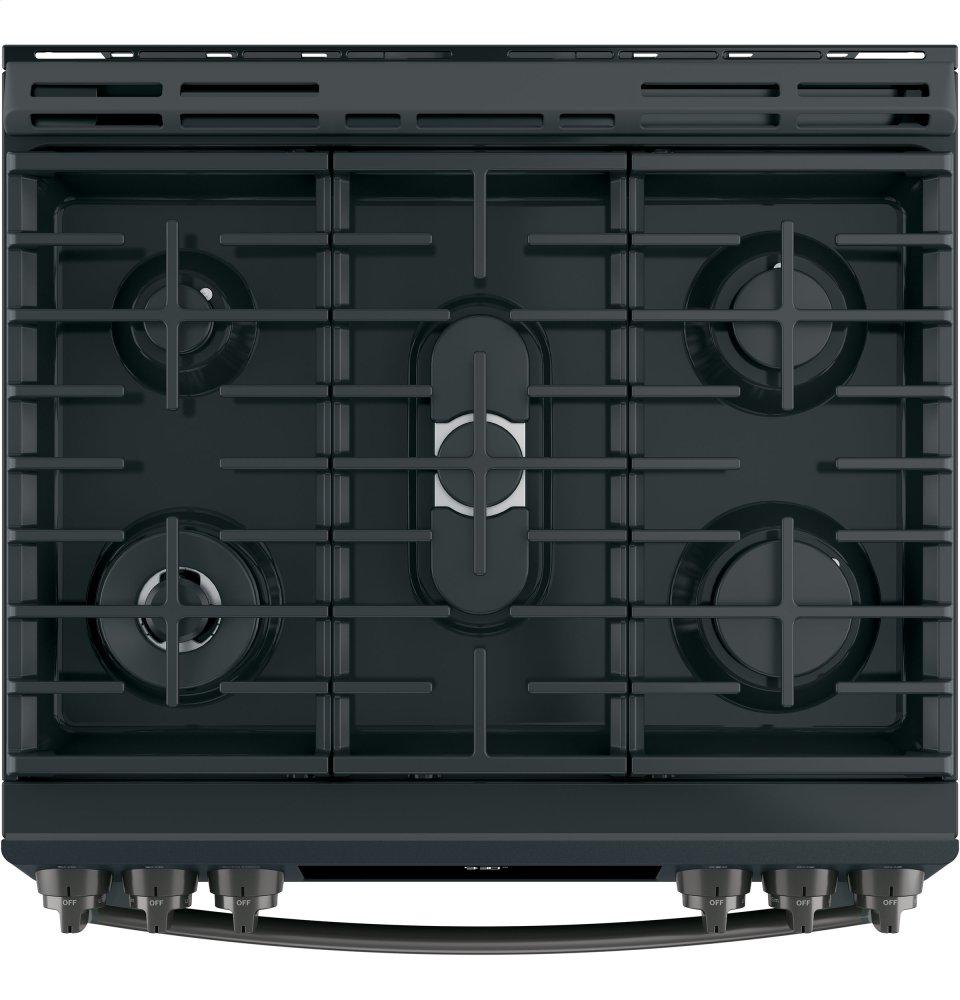 GE Profile™ 30" Smart Slide-In Front-Control Gas Range
