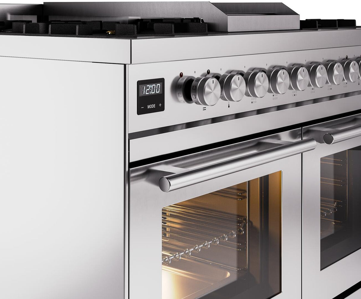 Professional Plus II 40 Inch Dual Fuel Liquid Propane Freestanding Range in Stainless Steel with Trim