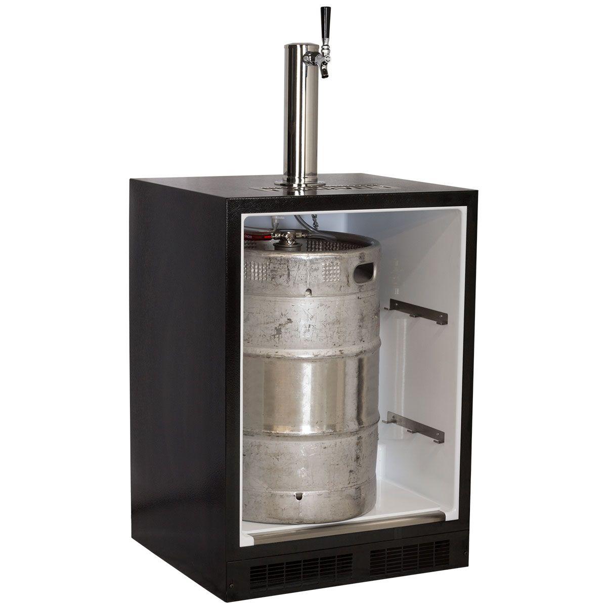 24-In Beverage Dispenser with Door Style - Stainless Steel, Door Swing - Right