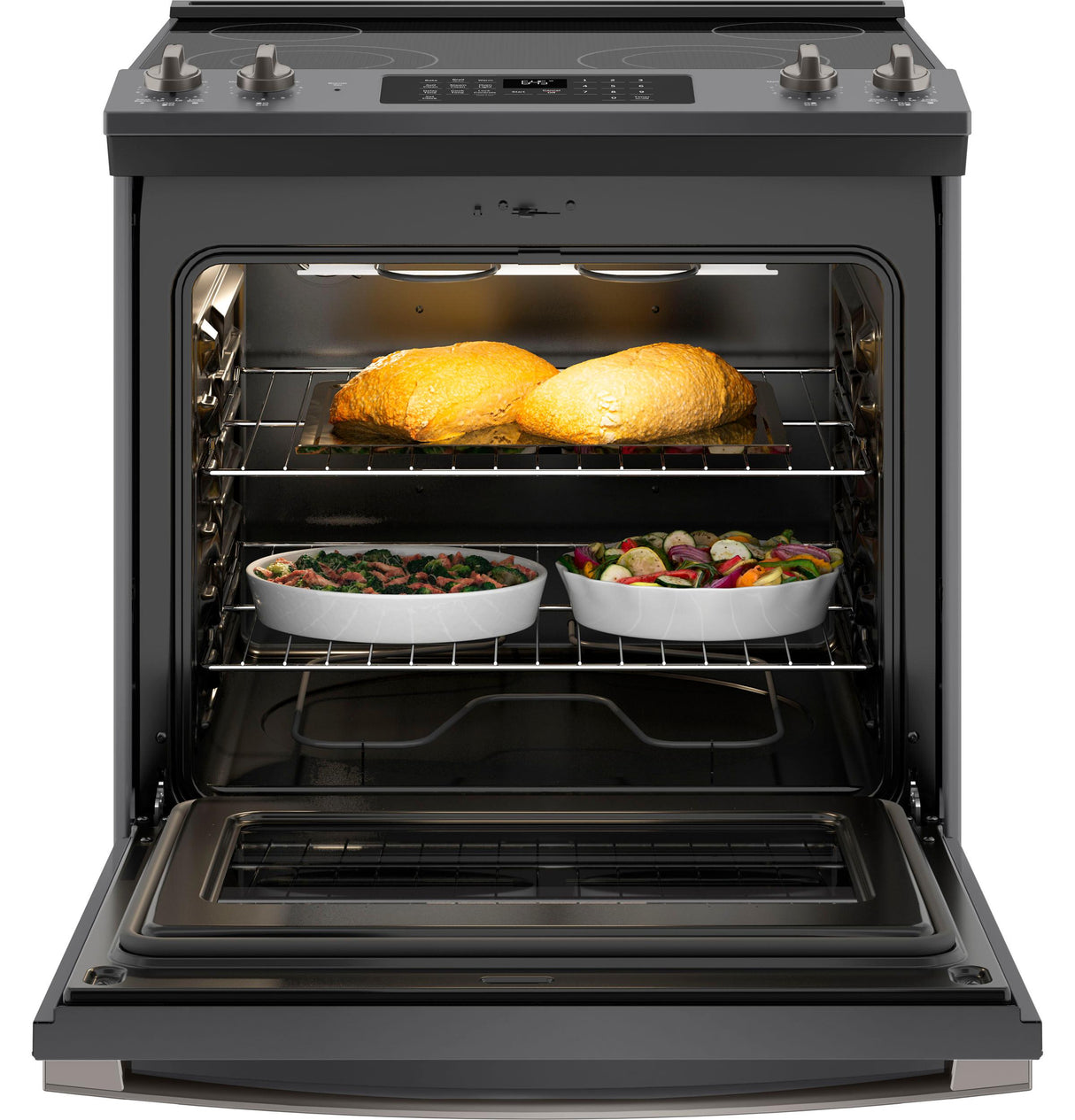 GE® 30" Slide-In Electric Range