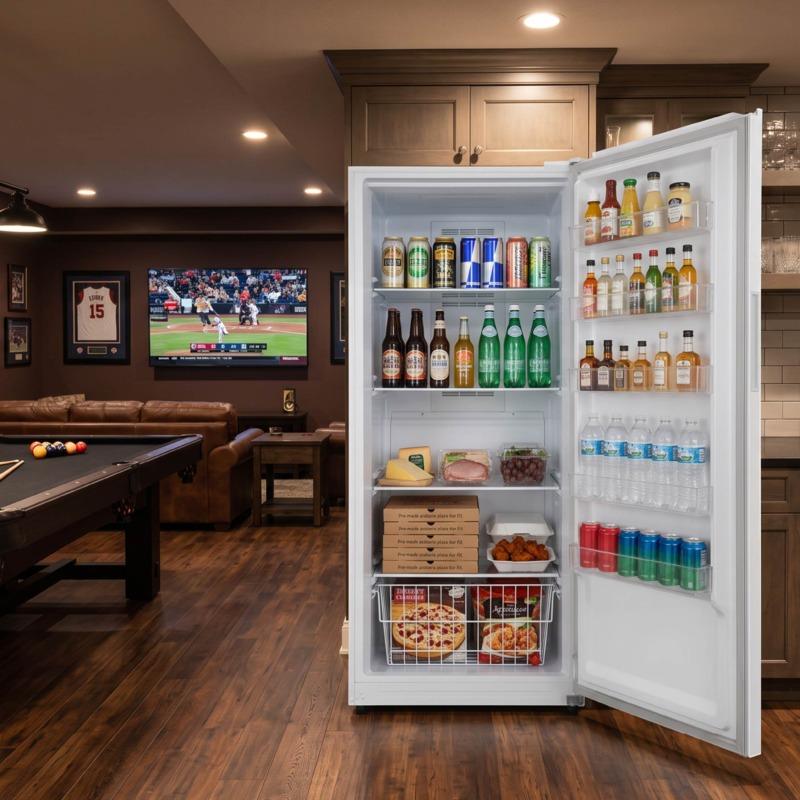 Element 32.7 inch, 20.2 cu. ft. Convertible Upright Freezer - White, ENERGY STAR (EXUF20CEEW)