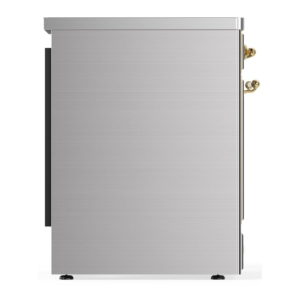ILVE UMIB30NR3SSG Majestic III 30 inch Induction Range with 4 Elements, 4 cu. ft. Oven Capacity (Triple Glass Door, Stainless Steel, Brass)
