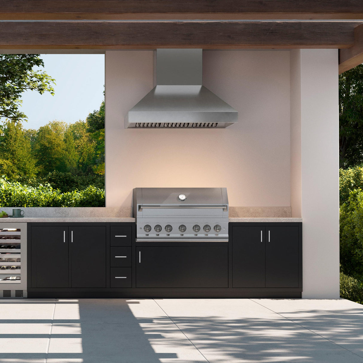 ZLINE 48 in. Wall Mount Outdoor Grill Hood (GOW1-48)