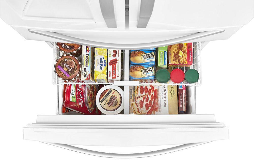 36-inch Wide French Door Refrigerator with External Refrigerated Drawer - 25 cu. ft.
