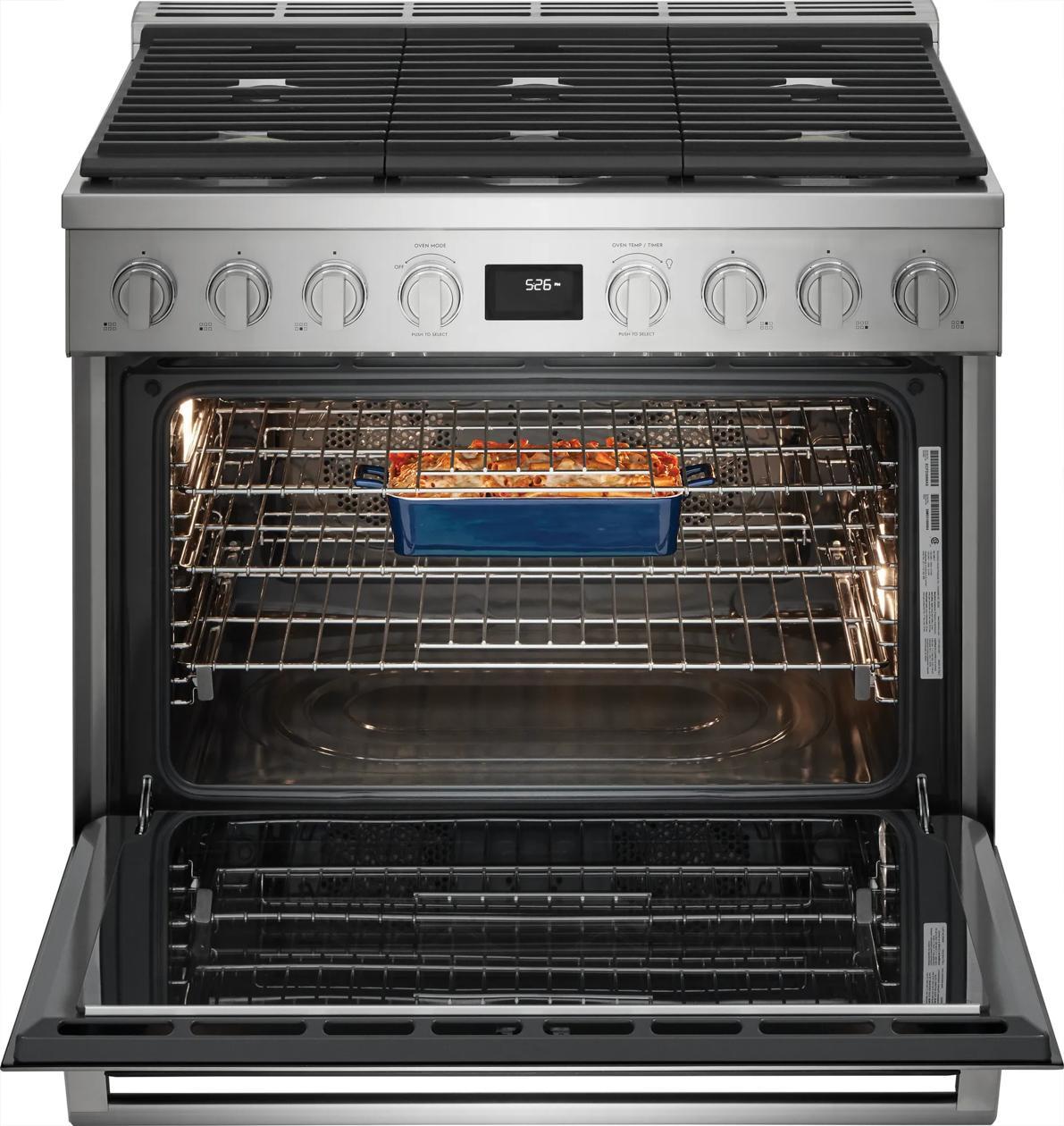 36" Dual-Fuel Freestanding Range