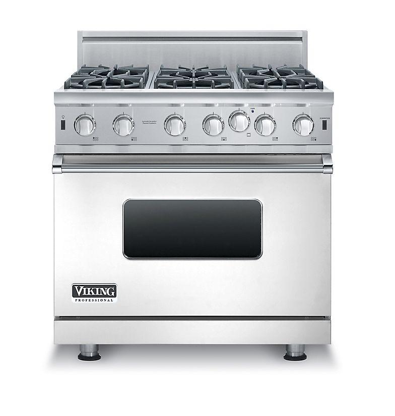 36" Open Burner Gas Range, Propane Gas