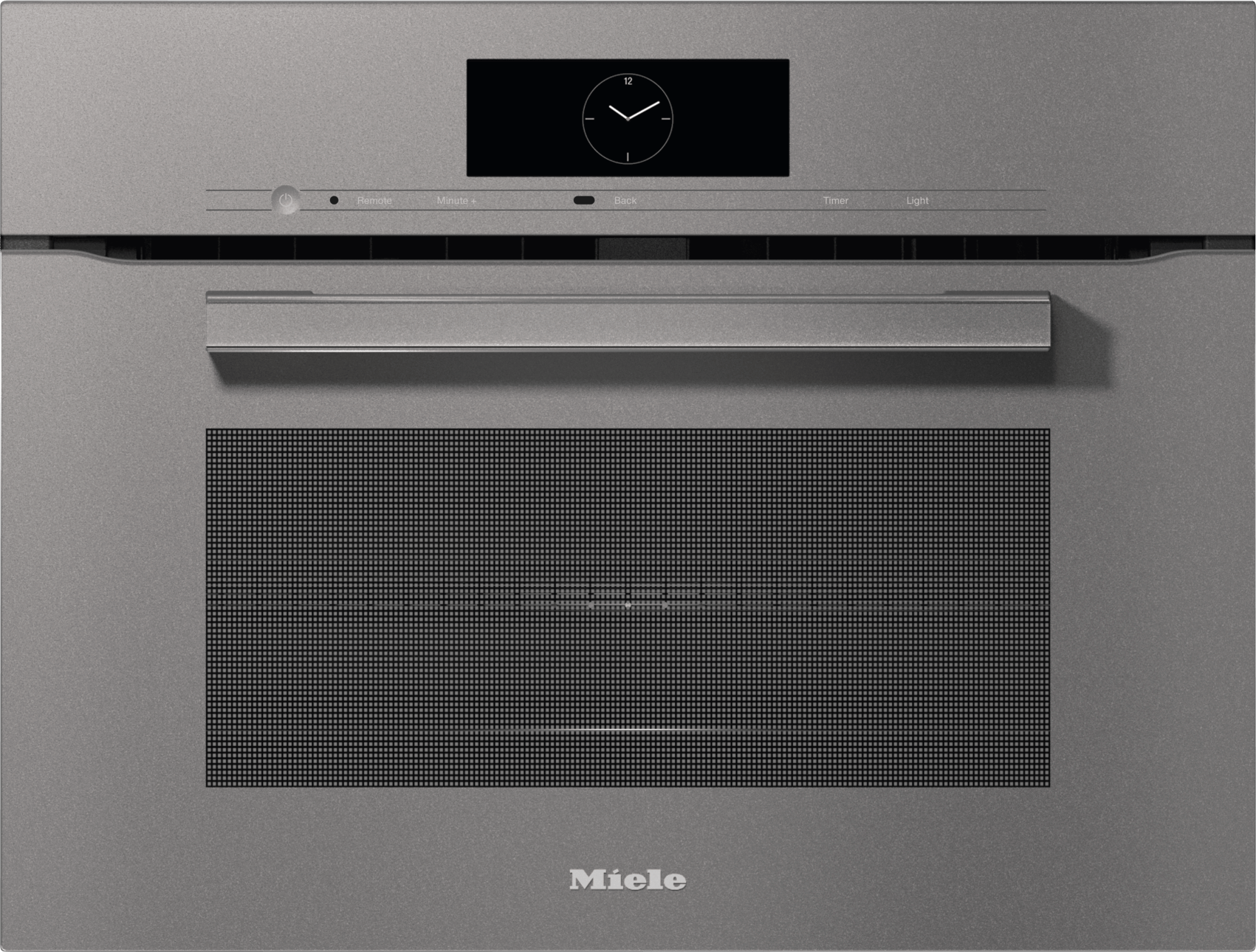 H 7840 BM AM Graphite grey - 24" compact speed oven in a perfectly combinable design with automatic programs and roast probe.