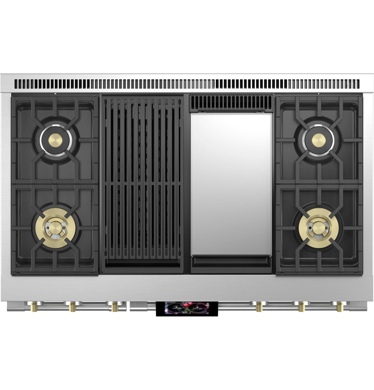 Monogram 48" Dual-Fuel Professional Range with 4 Burners, Grill, and Griddle